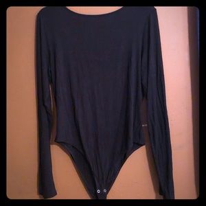 Aerie Long Sleeved Black Bodysuit 💜🌺